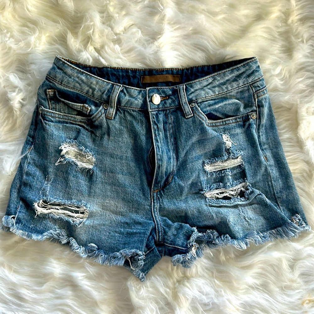 Joes Jeans Size 28 Cut Offs Jean Shorts Ripped Festival Boho